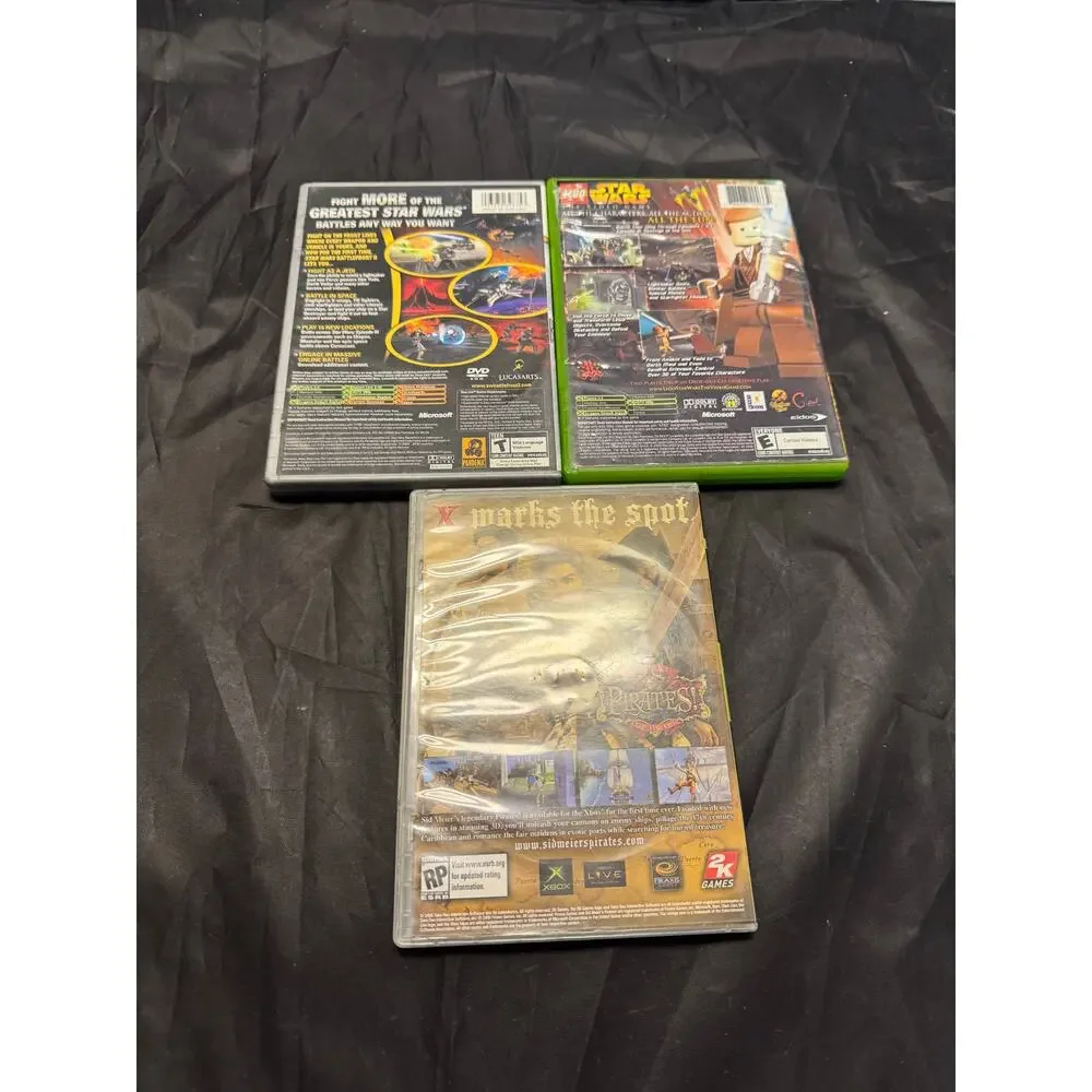 Star Wars Xbox Original Game Lot Battlefront Lego OXM Magazine Demo Disc 50 OG